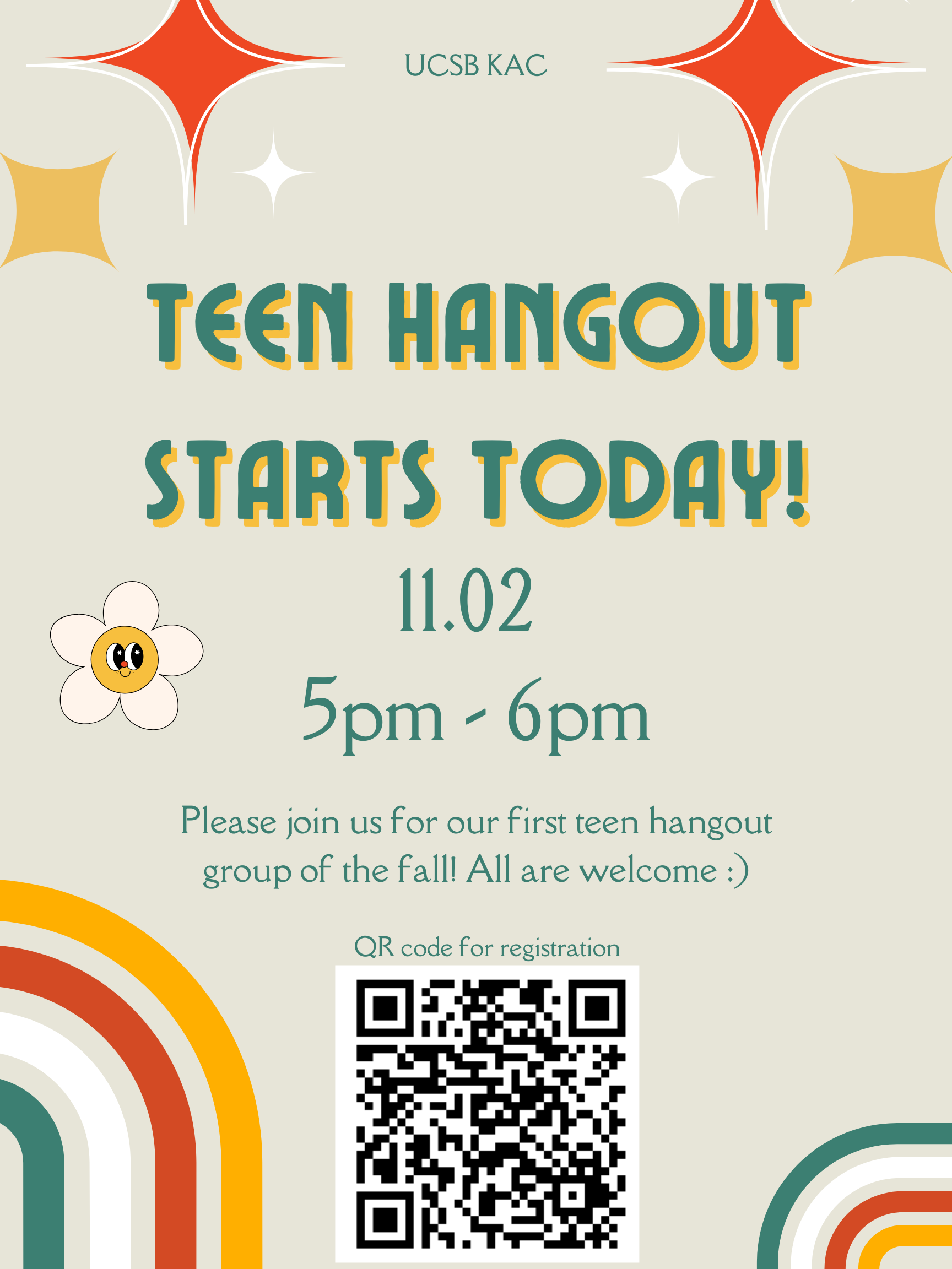 Teen Hangout Group flyer