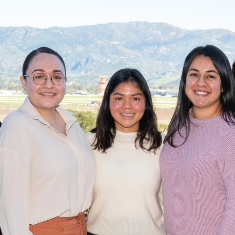 The 2022-23 Community Fellows: Adriana Trujillo, Haidee Jimenez, Marissa Santizo