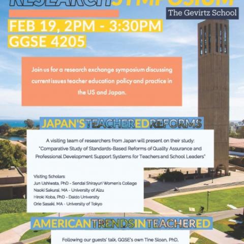 Flyer for teacher education research symposium