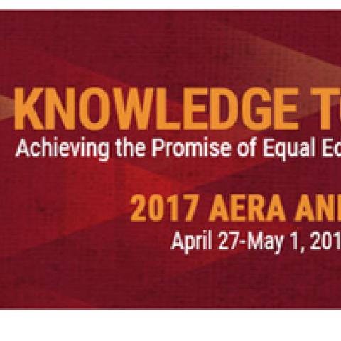 AERA 2017 meeting logo