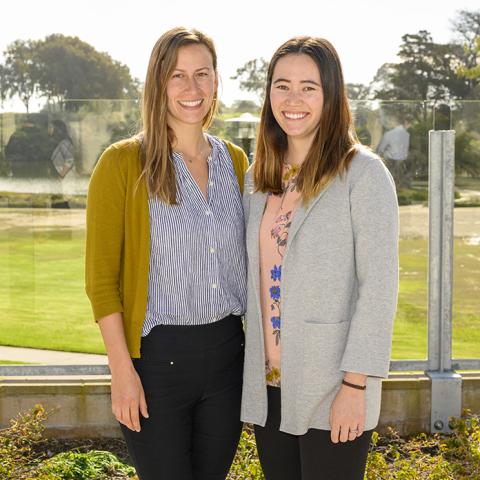 Rrecipients of the 2020 Martha Aldridge Promise Award Michelle Van Riper and Amanda Barrett