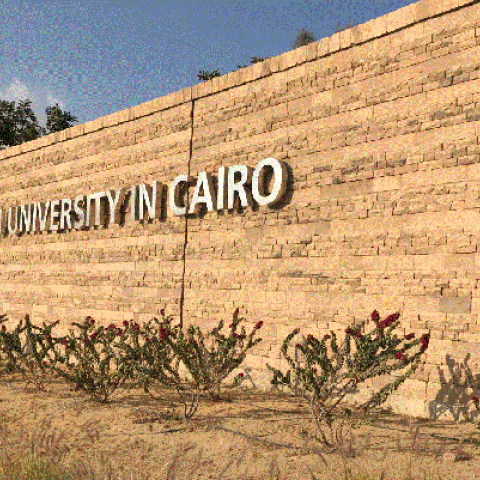 Sign for American University in Cairo