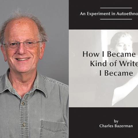 Charles Bazerman and the cover of “How I Became the Kind of Writer I Became: An Experiment in Autoethnography”