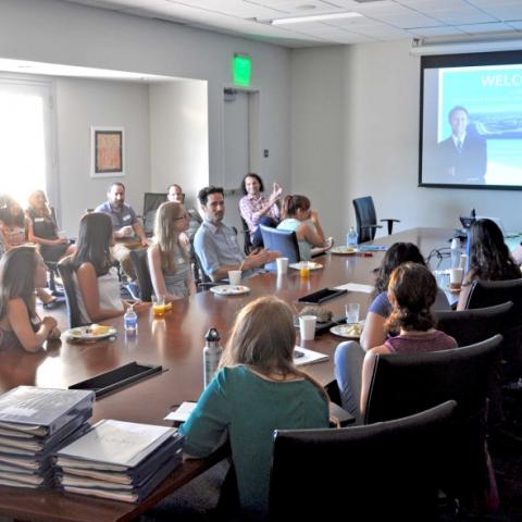 the 2015 Department of Counseling, Clinical, and School Psychology new student orientation