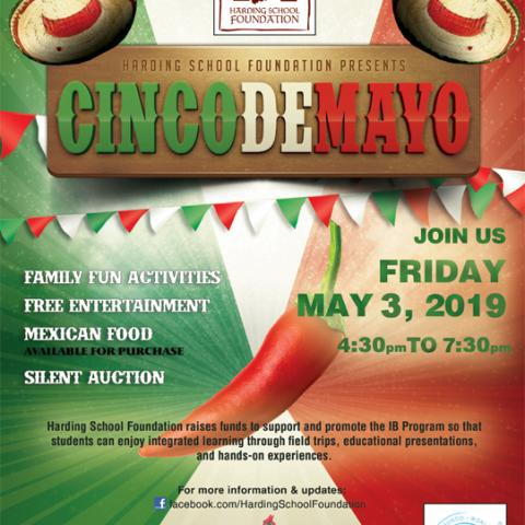 Harding Cinco de Mayo event flyer