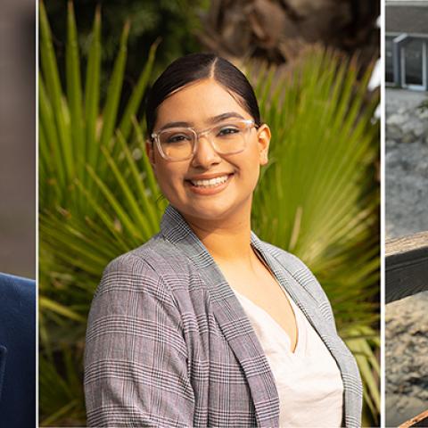 Cameron Dexter-Torti, Lesley Guerrero, and Alex Gutierrez -- the 2023 Dorman Commons Fellows