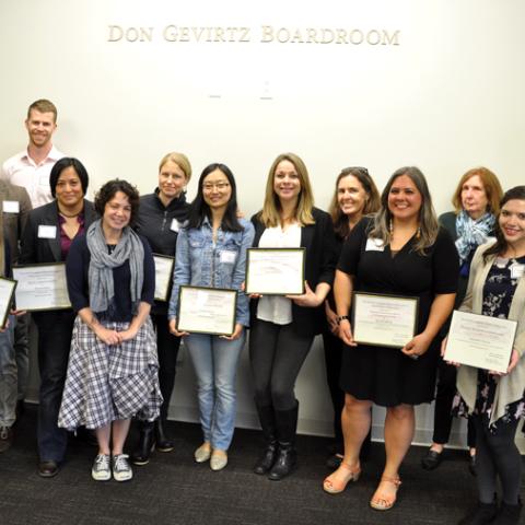 2017-18 Department of Education fellowship award winners and their advisors