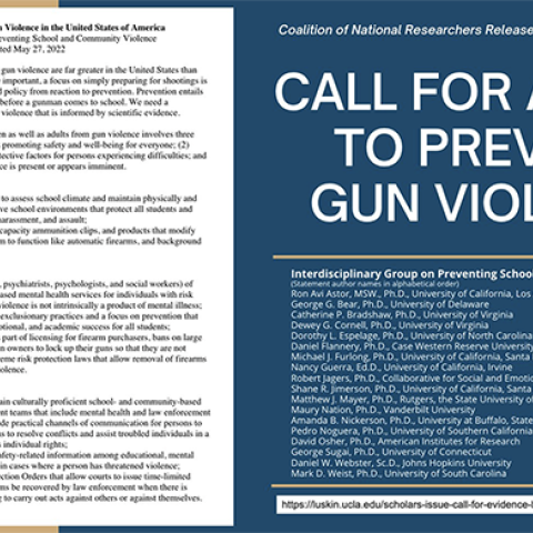 Call for Action to Prevent Gun Violence