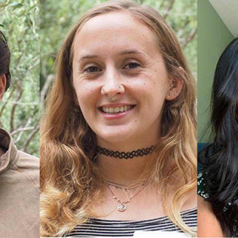 2023 Patty Hopkins-Acos Memorial Fellows: Ryan Blasena, Zoe Foster, and Tami Rota