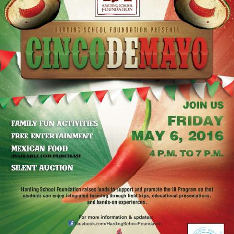 Harding Cinco de Mayo event poster