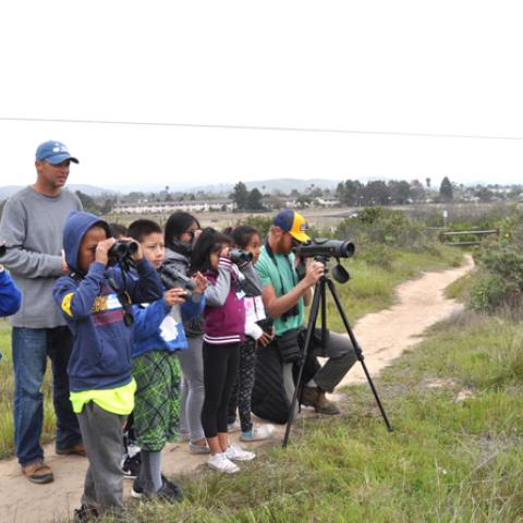 Harding students visiting UCSB in 2018