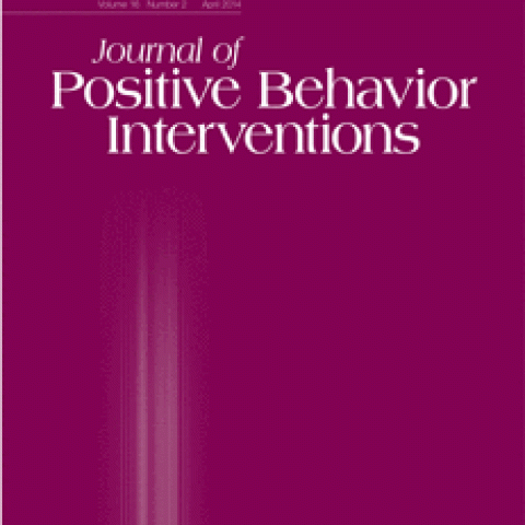 cover of the Journal of Positive Behavior Interventions