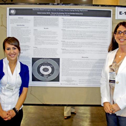 former CCSP students presenting research