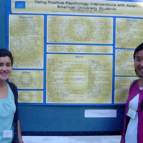 CCSP students with a presentation poster