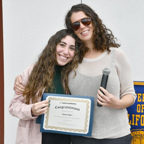 Hanan Salem and Dr. Miya Barnett