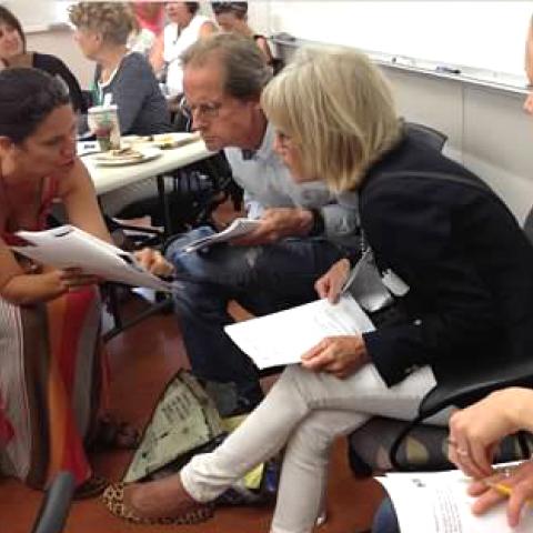 a scene from the SCWriP 2014 Summer Institute