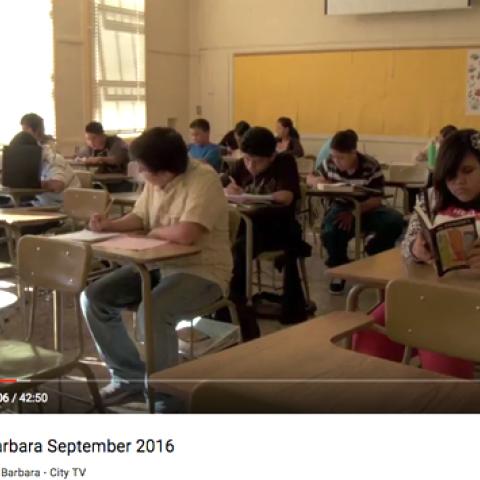 a scene from Inside Santa Barbara video about South Coast Task Force on Youth Safety