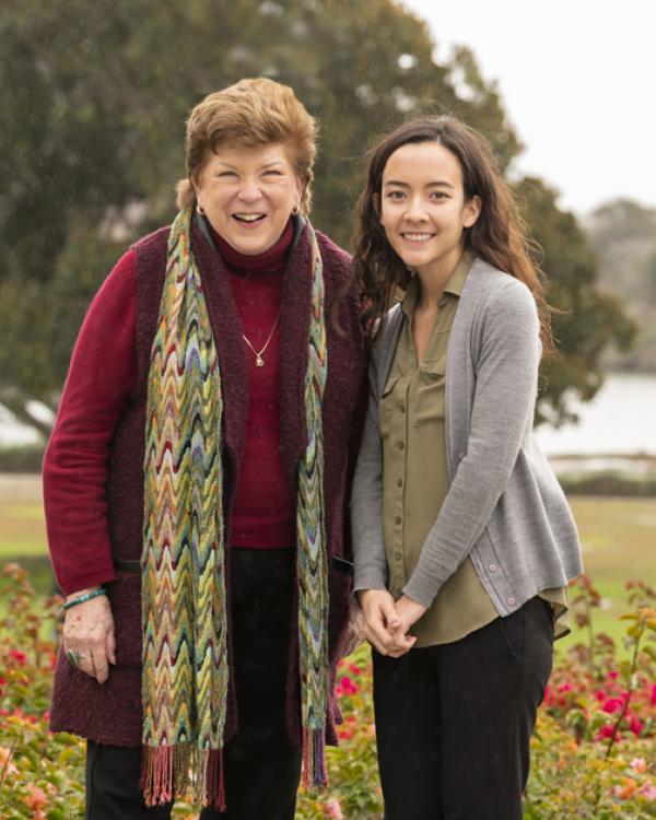 Delaine Eastin and Samantha Harris 