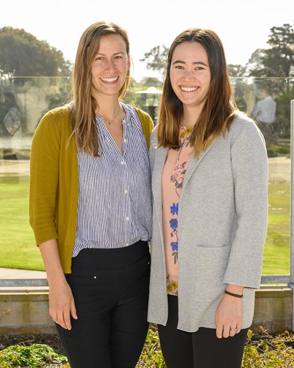 Rrecipients of the 2020 Martha Aldridge Promise Award Michelle Van Riper and Amanda Barrett