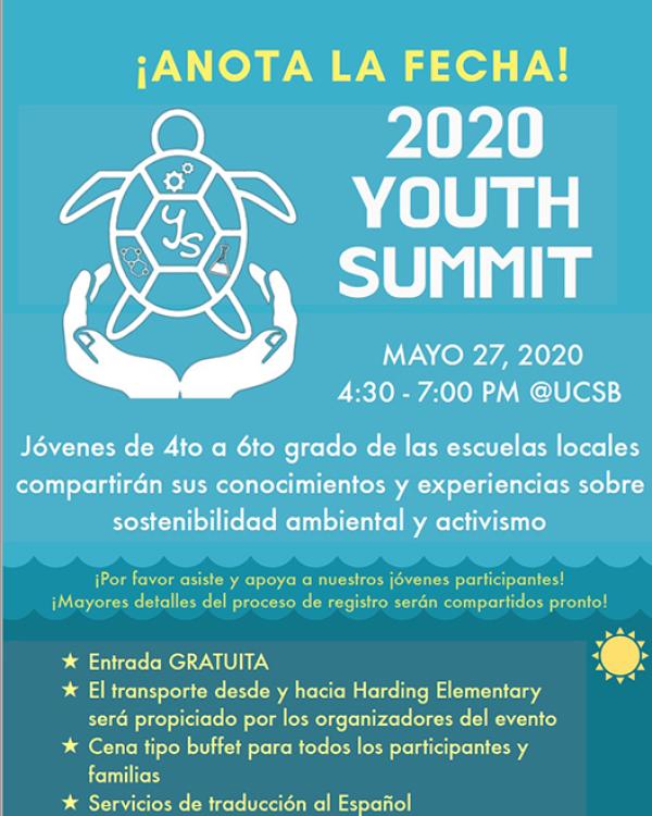 Spanish language version of the now-canceled Youth Summit poster 