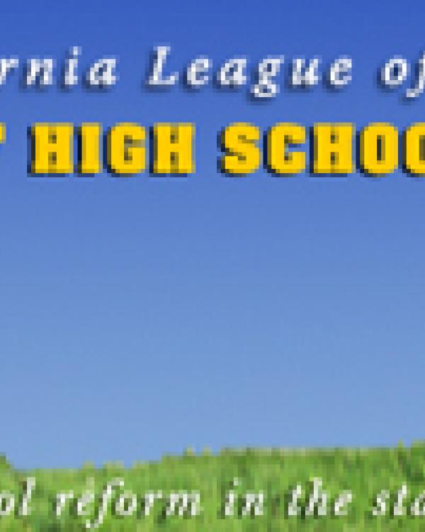 The California League of High Schools logo (detail) 