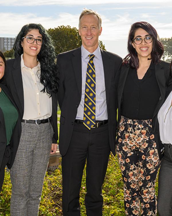 the 2020-21 Community Fellows with Jon Clark