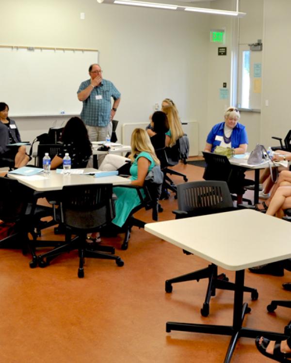 Dean Milem addresses the 2016 Department of Education orientation