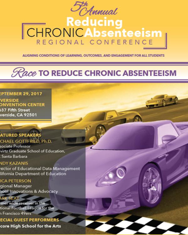 Reducing Chronic Absenteeism Regional Conference flyer 