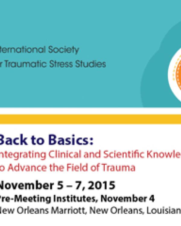 International Society for Traumatic Stress Studies conference logo 