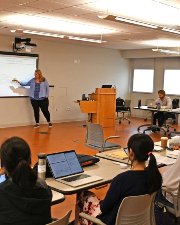 Karen Nylund-Gibson teaching at the 2019 Methods U
