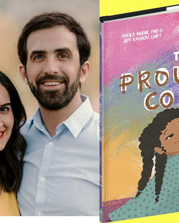 Sheila Modir, Jeff Kashou, and the book The Proudest Color 