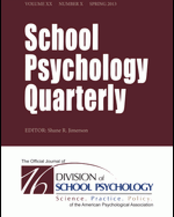 cover of School Psychology Quarterly 