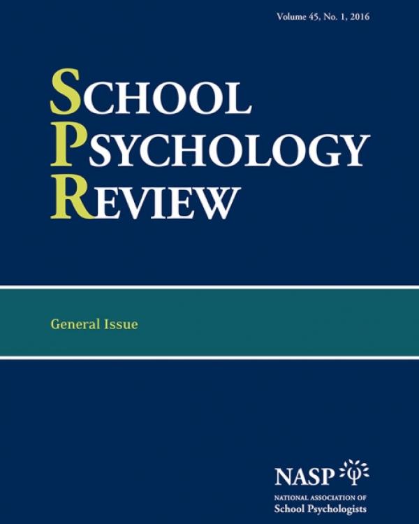 cover of School Psychology Review 