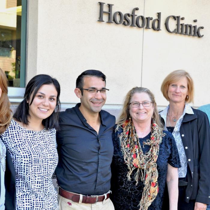 Group in front of Hosford Clinic UCSB