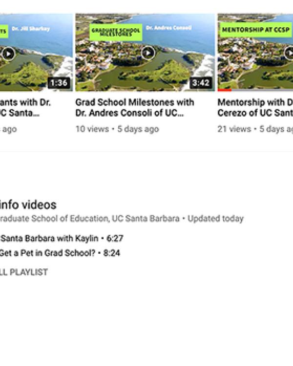 Screen Cap of CCSP YouTube playlist 